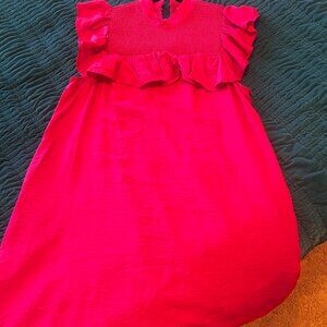 A New Day Sundress- Hot Pink